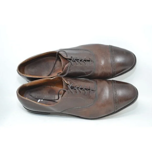 Allen Edmonds Fifth Avenue Dress Shoes‎ Brown Leather Mens 12 B 97194 Luxury